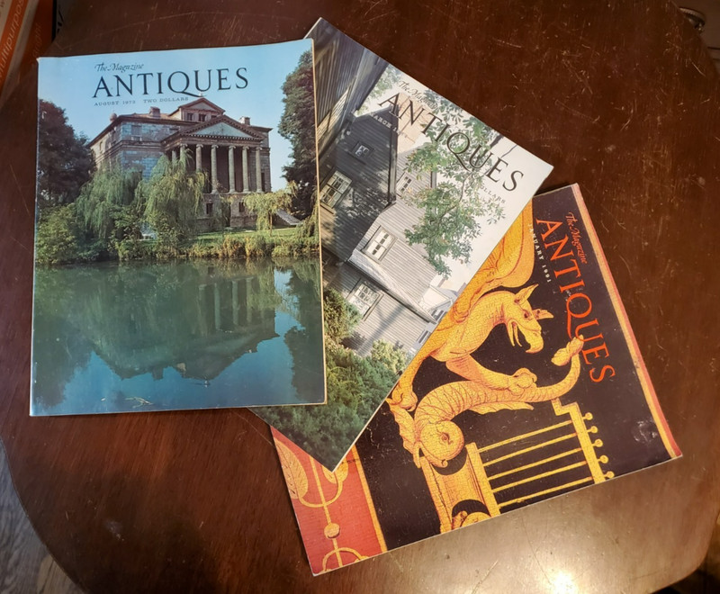 Lot of 3 The Magazine Antiques, Aug 1973, March 1984, January 1991