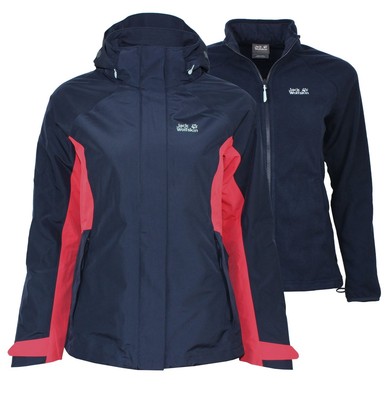 Jack Wolfskin Towada 3in1 Damen TEXAPORE Wetterschutzjacke+Fleecejacke Gr.S NEU
