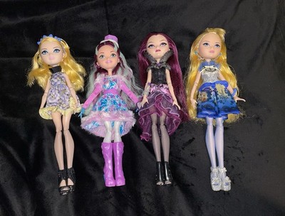Ever After High Doll Lot of 4, Goldie Locks, Madeline Hatter, Raven Queen