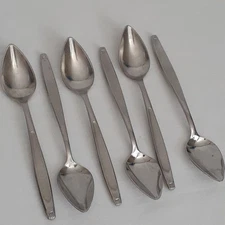 Contessa by AMC Stainless Set of 6 Grapefruit Spoons