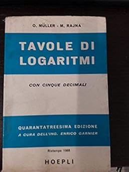 LOGARITHMENTABELLEN MIT FÜNF DEZIMALSTELLEN [Taschenbuch] O. MULLER und M. RAJ
