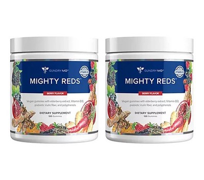 (2 PACK) Gundry MD Mighty Reds Gummies 120-Day Supply Free Ship US