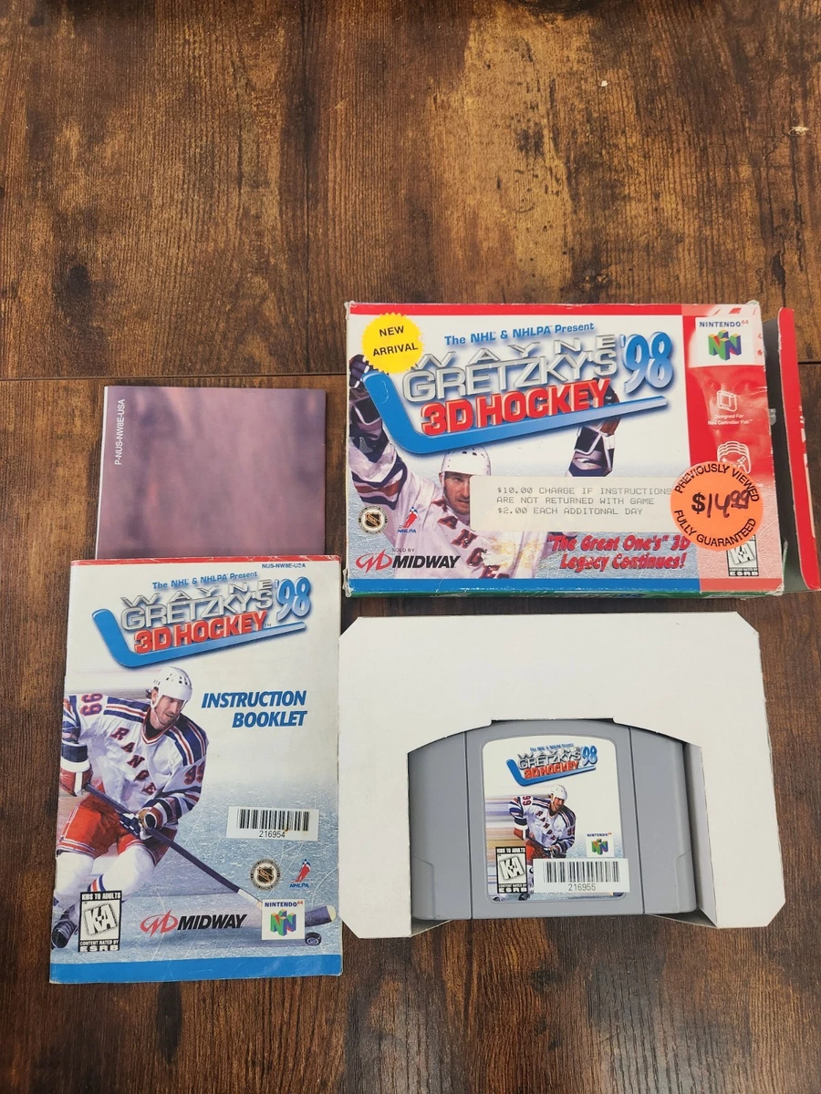 Jeu N64 Wayne Gretzky's 3D Hockey 98 - Avec Boîte Et Manuel - Bon état