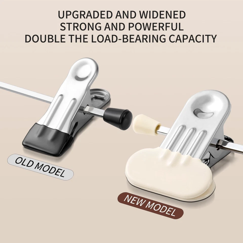 Percha para Pantalones con Clips Anchos Ajustable Falda Perchas para Mujer Ropa Antideslizante Foto 2 de 4