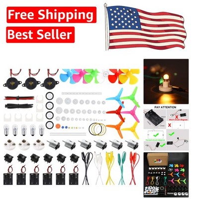 Complete Science Experiment Kit with Motors, Gears & More for Young Engineers