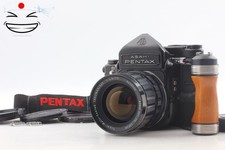  N MINT w/ Grip Pentax 6x7 67 TTL film camera Body MUP T 75mm f/4.5 Lens JAPAN