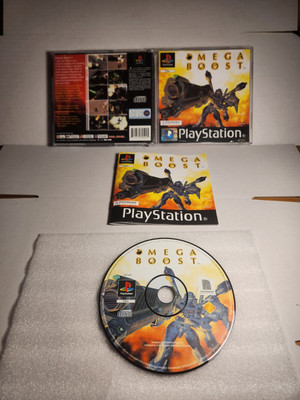 Omega Boost für Sony PS1 Playstation komplett mit Handbuch, GETESTET sehr guter Zustand
