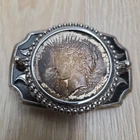 Belt Buckle United States Coin Silver Dollar (R7-15)