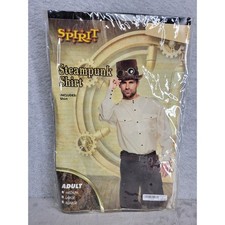Spirit Halloween Steampunk Shirt Costume Adult Large Top