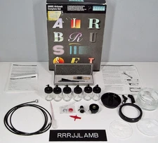 Vtg 90s AZTEK 2000S AIRBRUSH KIT #9351 Complete Set In Box but No Propellant Can
