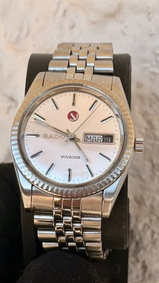 Rado Voyager Day Date Automatik 36mm Stahl Swiss Made Original Armband