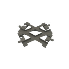 Lego® TRENO Duplo GRIGIO CUPO Ferrovia incrocio dei binari del treno