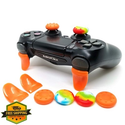 Asokex PS4 L2 R2 Trigger Extenders Orange Pair