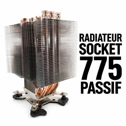 Passiver CPU Kühler Sockel 775 Kupfer/Aluminium 💻❄️ Retro PC