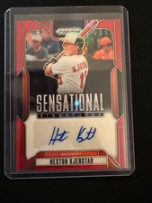 Heston Kjerstad 2025 Prizm Sensational Signatures Red #84/99 - Baltimore Orioles