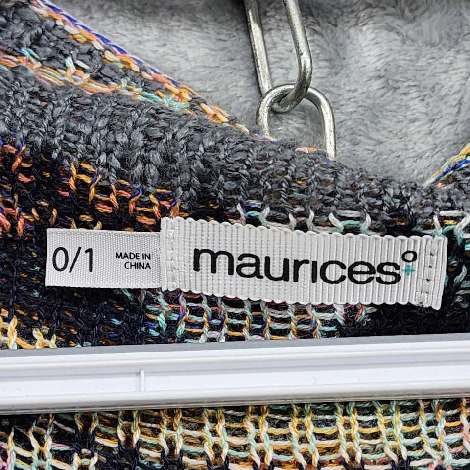 Maurices Sweater Women 0/1 Sleeveless Open Front Cardigan Vest Boho Aztec Tribal - Image 3 of 4