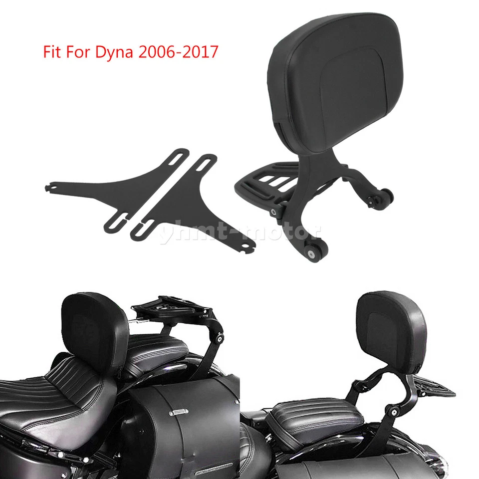 Multi Purpose Driver and Passenger Backrest Mount Fit For Harley Dyna 2006-2017 — 第 3/4 张图片