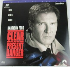 Clear and Present Danger Harrison Ford, Widescreen Extended Play Laser Disc PG13