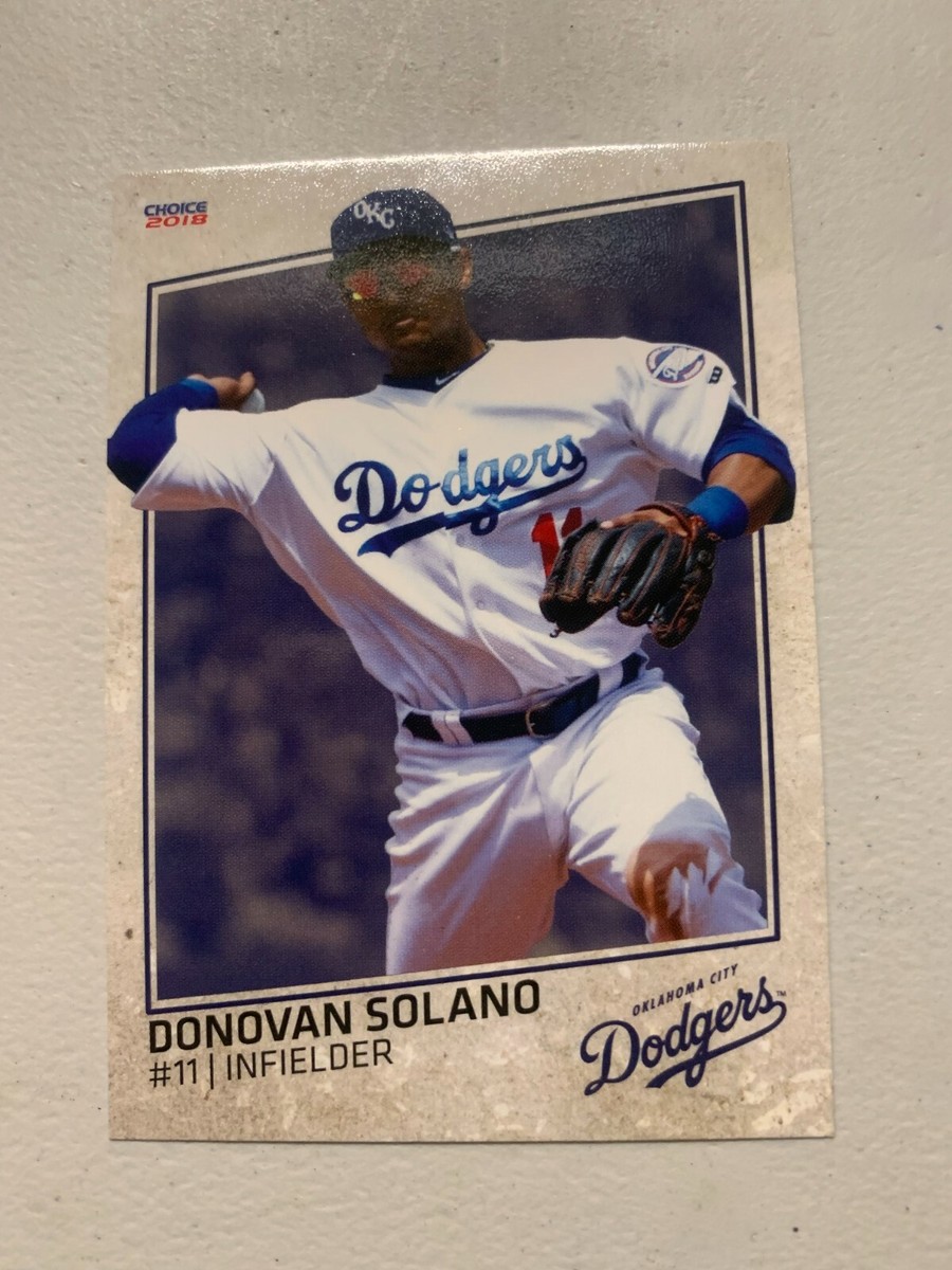 Donovan Solano Card 2018 Oklahoma City Dodgers Team Card
