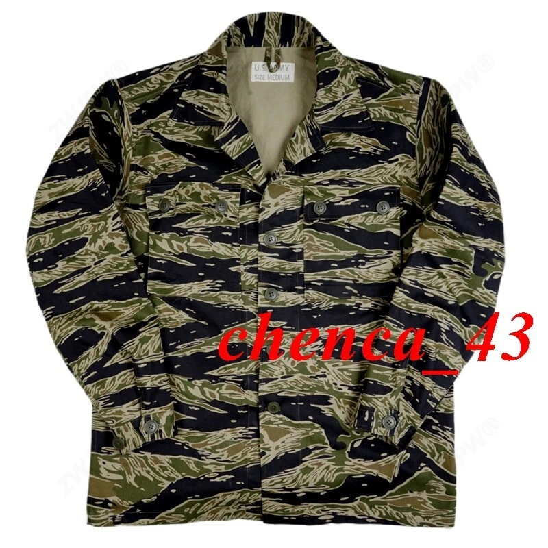 Vietnam War US Army Jacket Trousers Tiger Stripe Camo Combat Uniforms Top Pants - Image 4 of 4