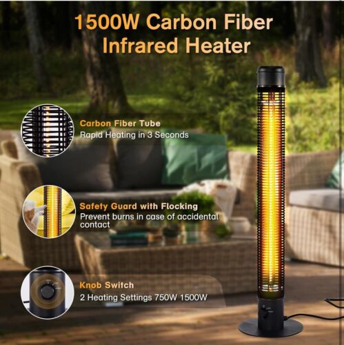 Patio Heaters for Outdoor Use, 45" 1500W Outdoor - Picture 3 of 8