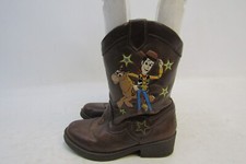 Disney Toy Story Woody Toddler Size 8 Brown Zip Cowboy Western Boots