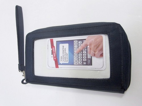 New York Yankees ID Wallet Cell Phone Case Wristlet Smartphone Organizer NY blue - Picture 7 of 14