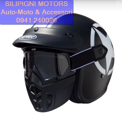 PREMIER MASK STAR 9 BM Casco Jet Moto CUSTOM HARLEY SPECIAL Mascherina+Occhiali  | eBay