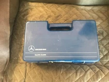 Mercedes 600 vintage Car Cleaning Kit Case Paint Care and various cleaning items