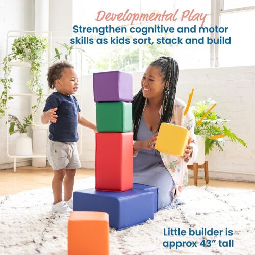 Soft Foam Building Blocks Set - GREENGUARD Certified for Safe Play Environments - Picture 5 of 11