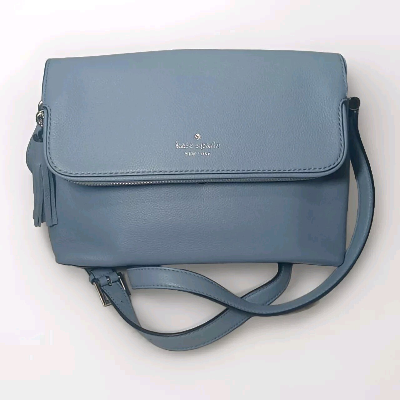 Kate Spade Blue Leather Crossbody Bag KE487 Stylish Everyday Carry  