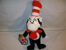 Cat in the Hat 18" Plush Dr Seuss Tipping Hat with Tie 1997 No Talking used 1B1
