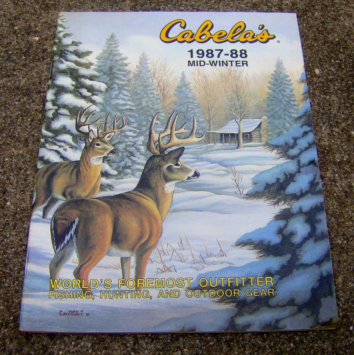 RARE vintage winter 1987/1988 CABELA'S camping CATALOG hunting fishing  clothing