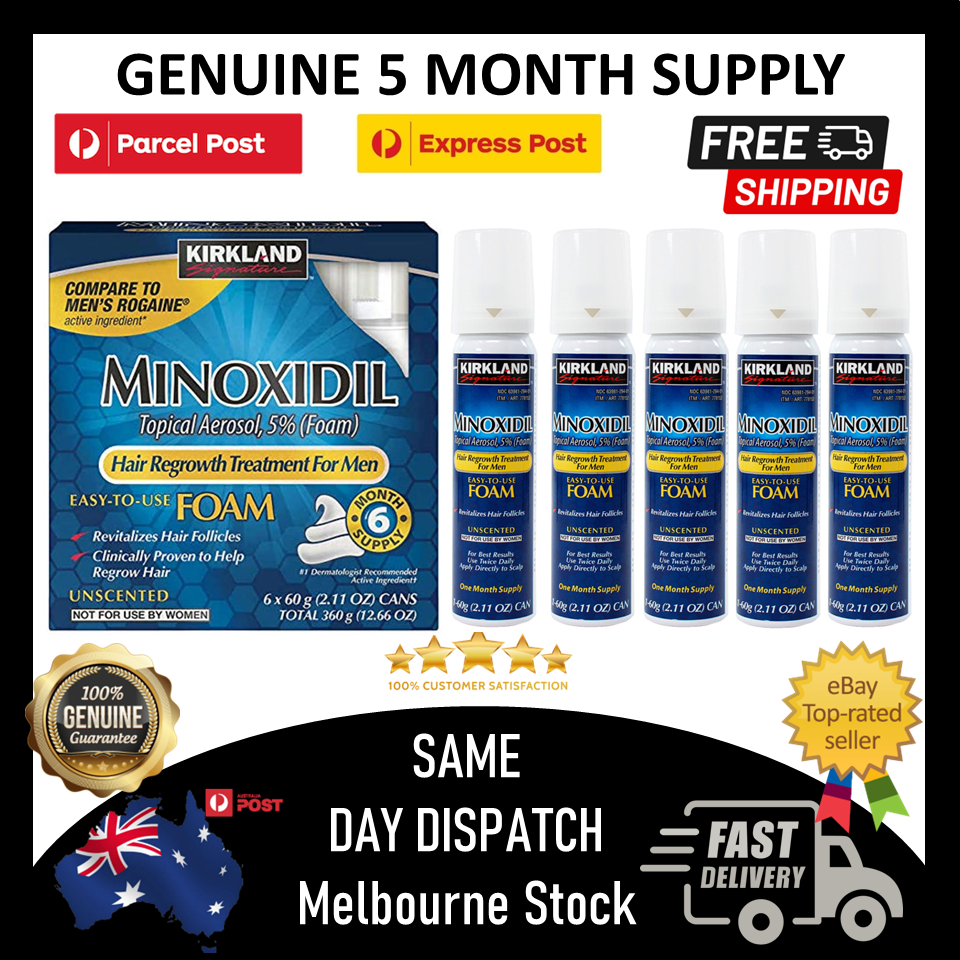 ⭐Costco Branded Generic Minoxidil 5 Mens Hair Loss Drops Treatment 16