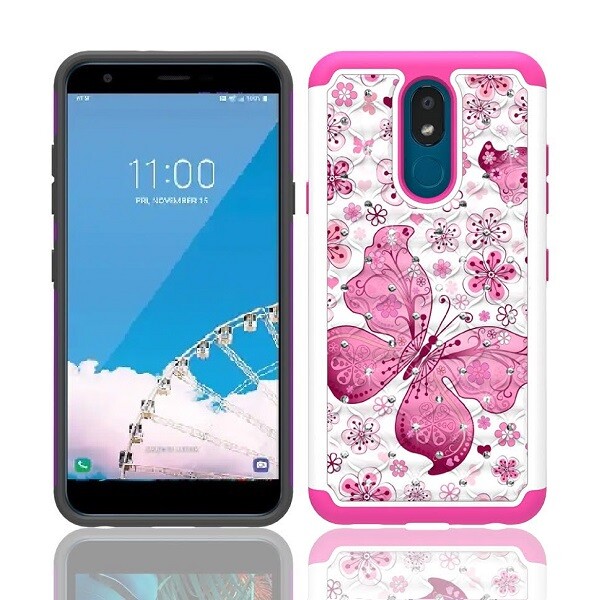 AT&T LG Neon Plus Sparkle Bling Shockproof Protective Phone Case