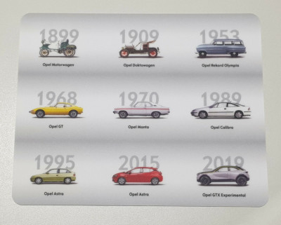 Opel Mousepad Mauspad 120 Jahre Opel Mouse Pad Maus Pad 11372 zum kleben