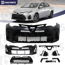 Front Bumper Upper Lower Grille Fog Light Bracket For 2017-2019 Toyota Corolla