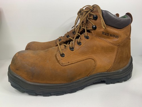Red Wing 3246 Mens Brown Metal Free Oil/Slip Resistant S3 Safety Boots Size 12 - Picture 5 of 9