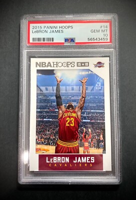 LeBRON JAMES 2015 panini hoops psa10