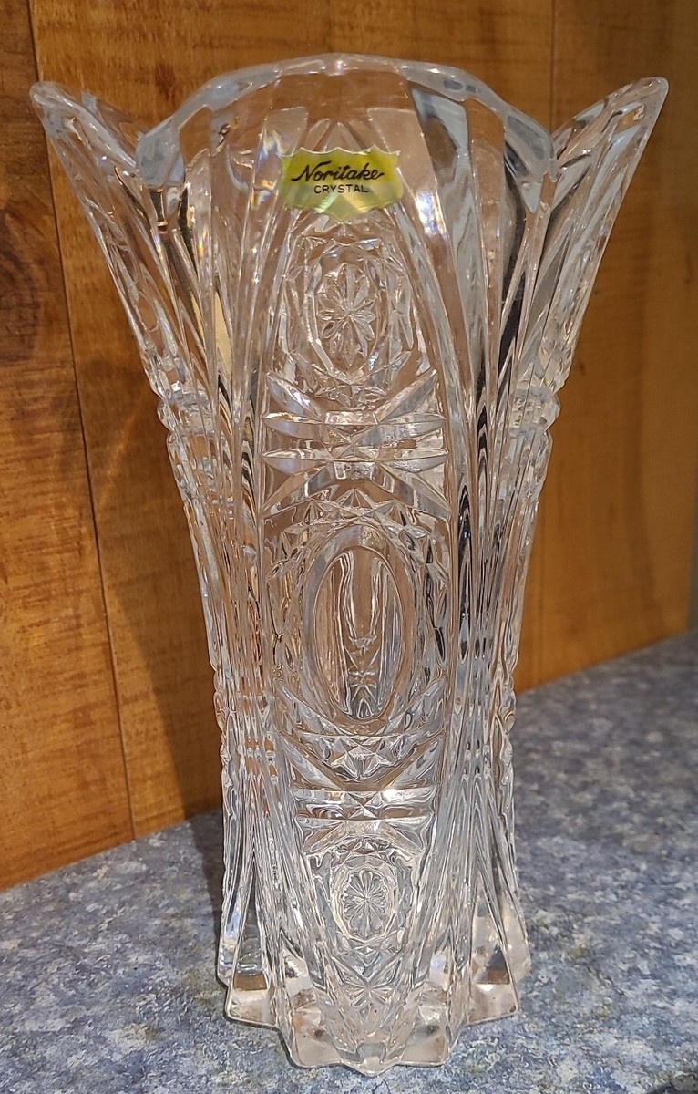 Noritake Crystal Vase 9.75