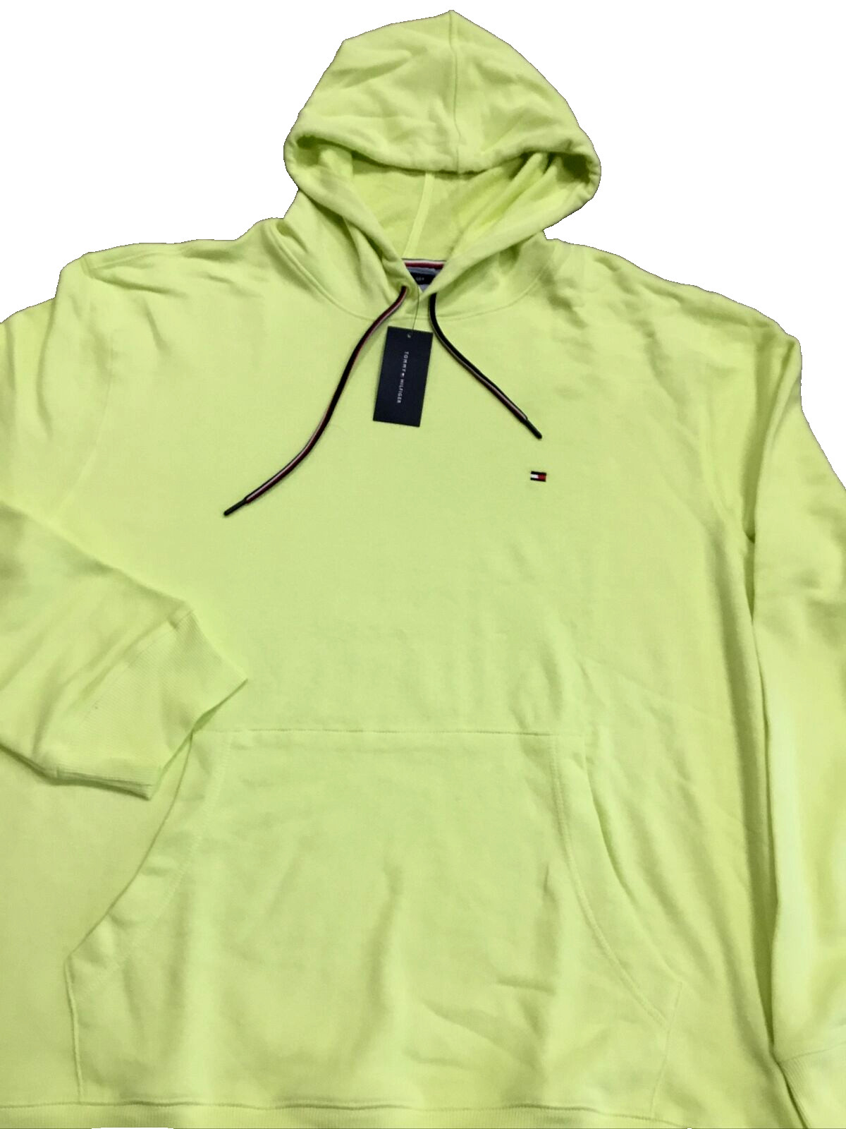 TOMMY HILFIGER Men's Essential Solid Pullover Hoodie , Green Lime , S image 3
