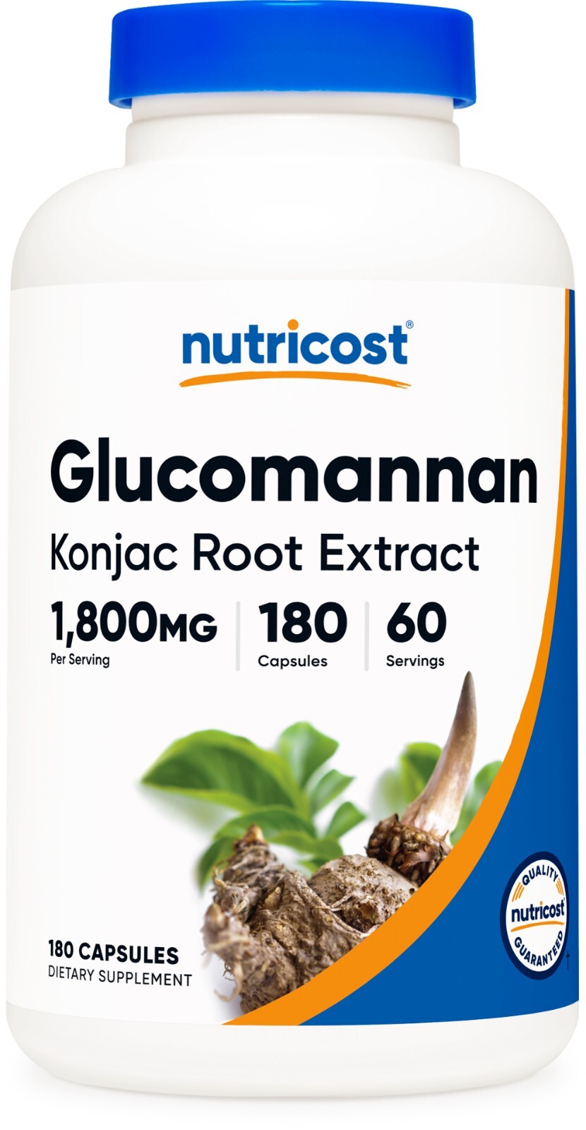 Nutricost Glucomannan 1800 мг на порцию - 180 капсул