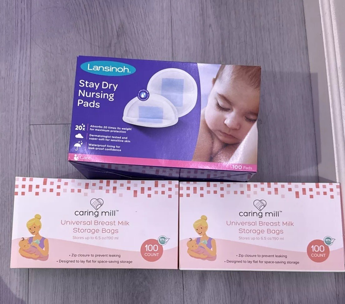 Nursing Pads100  And Breast Milk Storage Bags  200