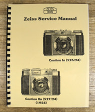 RARE Original Zeiss Ikon Contina Ia  IIa Service Manual in English