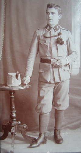 Foto CDV Militaria K. U.K. Ufficiale Cacciatore di Montagna Uniforme Merano Alto Adige 1914 ca. - Foto 3 di 9