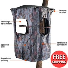 Outdoor Hunting Deer Buck Sports Universal Tree Stand Polyester Camo Blind Kit