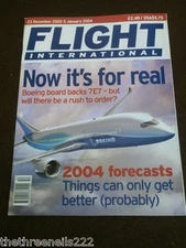 FLIGHT INTERNATIONAL # 4914 - 2004 FORECASTS - DEC 23 2003