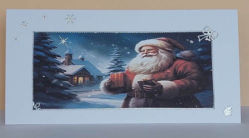 Weihnachtskarte Frohe Weihnachten Mit Umschlag Handarbeit Grusskarte Unikat  - Bild 2 von 24