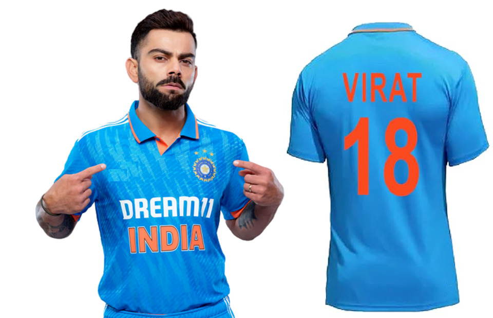 India Cricket Team Jersey Virat Kohli 2023/2024 Jersey Free Shipping USA