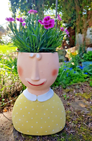 Sonderpreis Blumentopf Dekofigur ÜBertopf Keramik Topf Figur